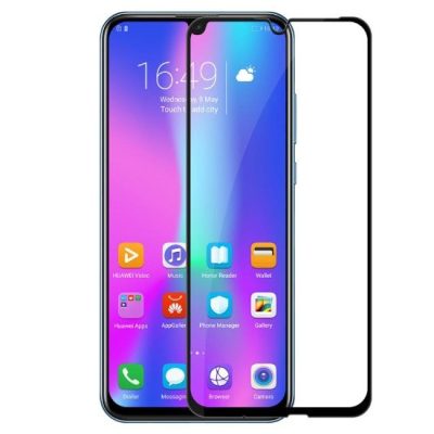 Folie ecran, Sticla, Compatibila cu Huawei P30 Lite, Full Screen, Negru