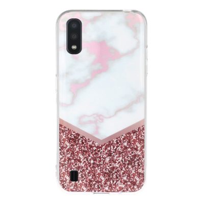 Husa Compatibila cu Samsung A01 Marble Fusion, Silicon, TPU Multicolor