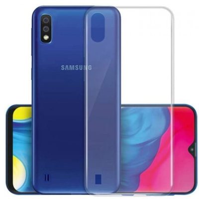 Husa simpla, Compatibila cu Samsung A01, Silicon, Transparent