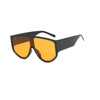 Ochelari de Soare Full Shield, Lentilă Masivă, Protectie UV400, Galben