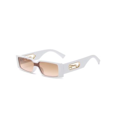 Ochelari de Soare, Stil High-End, Inserție Jaguar Elegantă, Protectie UV400, Alb
