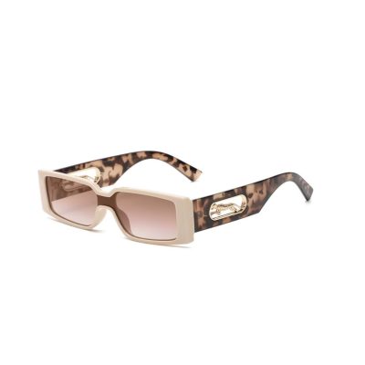 Ochelari de Soare, Stil High-End, Inserție Jaguar Elegantă, Protectie UV400, Maro